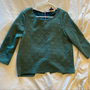 Women’s business casual green long sleeve shirt